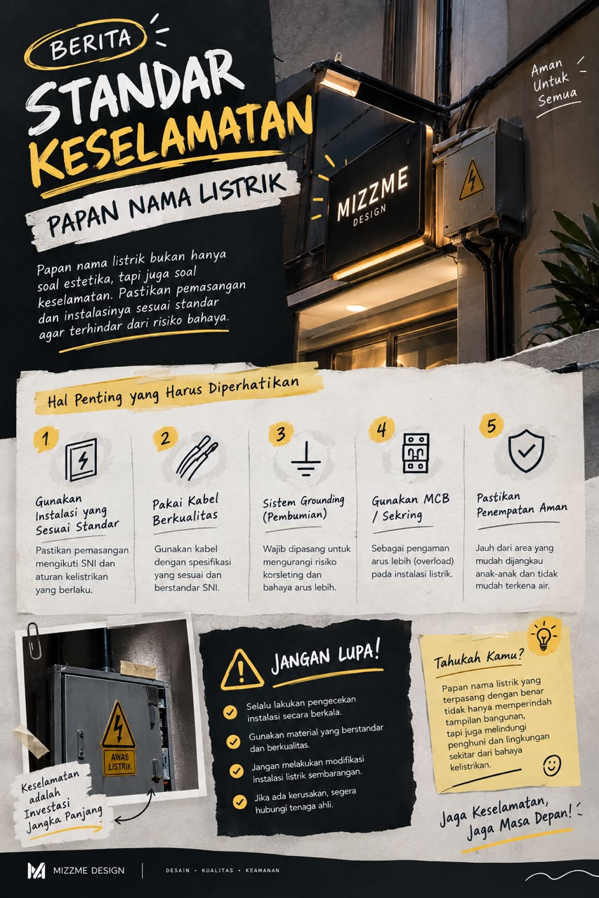 Standar Keselamatan Papan Nama Listrik